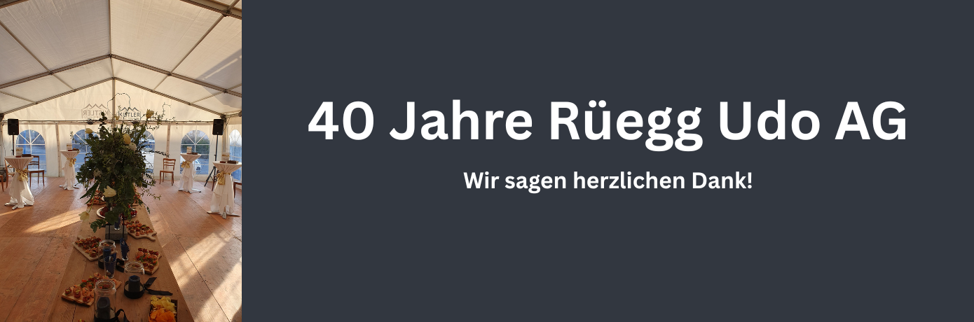 40-Jahre Rüegg Schwimmbäder - Herzlichen Dank!